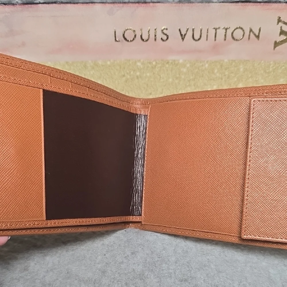Valentino Garavani Men's Tan Leather Bifold Wallet